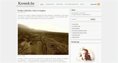 Desktop Screenshot of kromek.hu