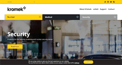 Desktop Screenshot of kromek.com